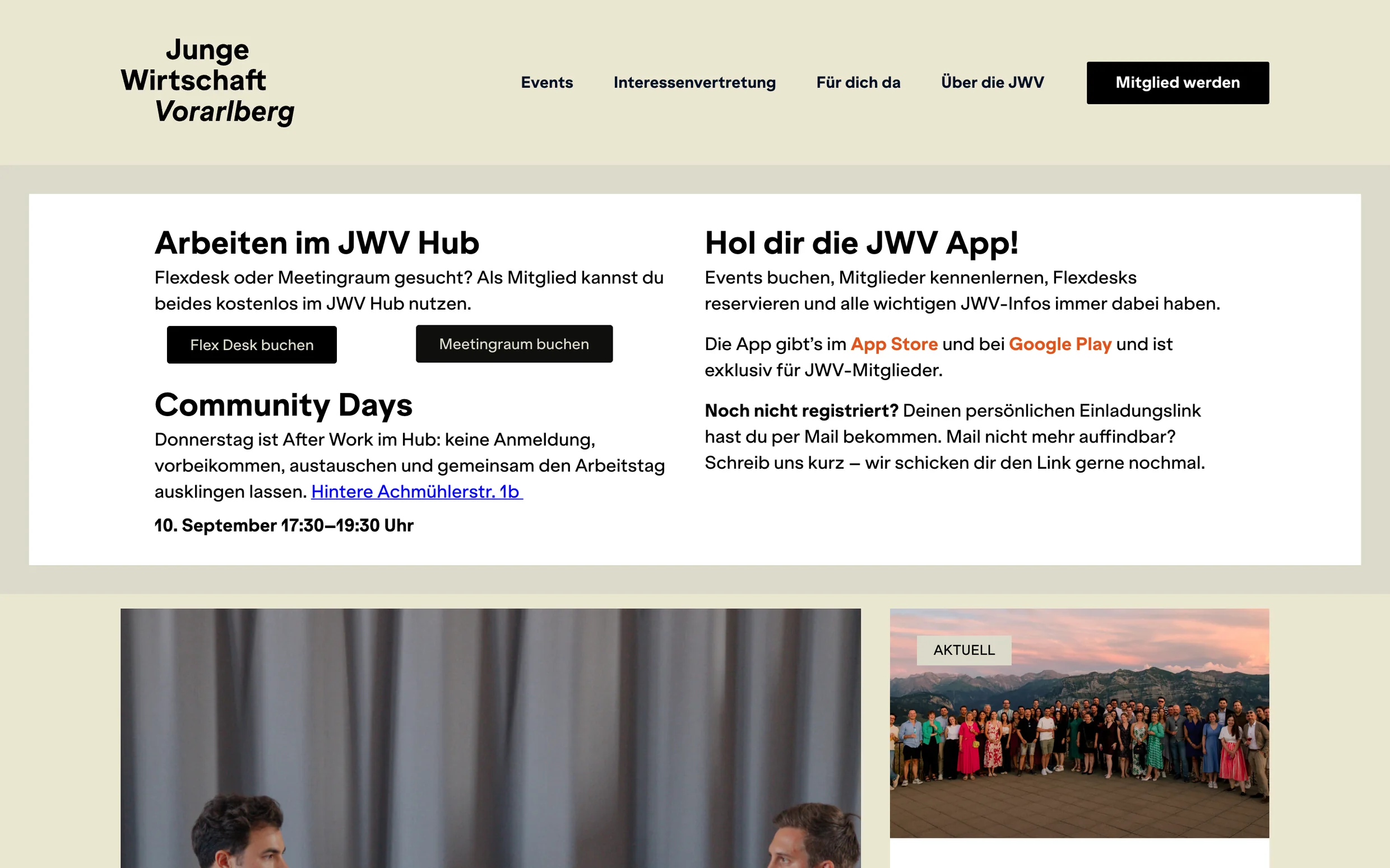 Startseite von Junge Wirtschaft Vorarlberg
