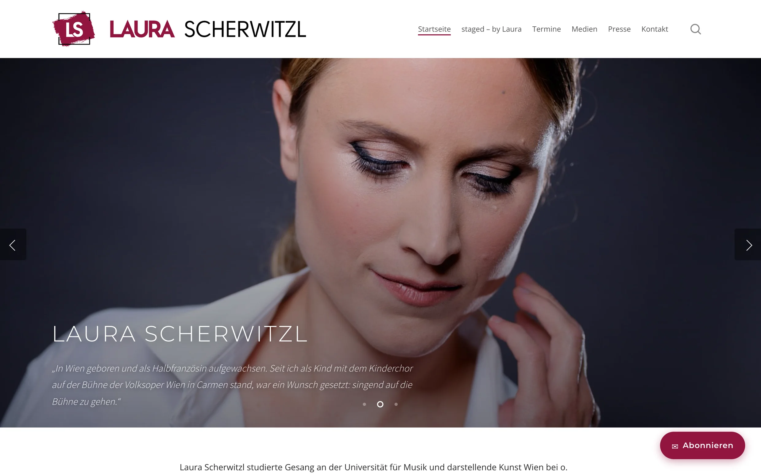 Startseite von Laura Scherwitzl