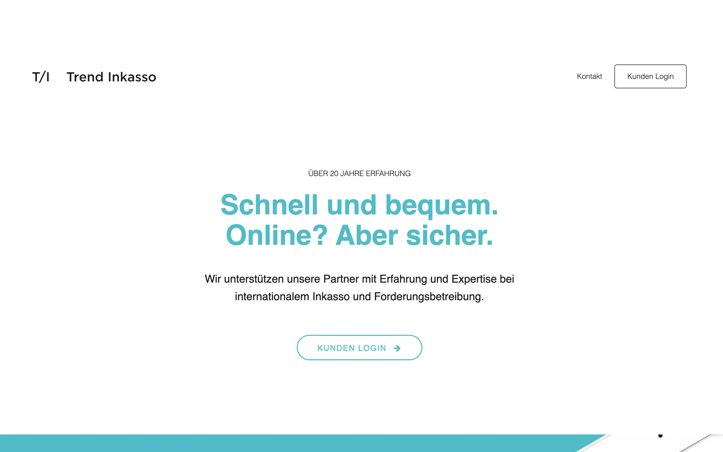 Startseite von Trend Inkasso